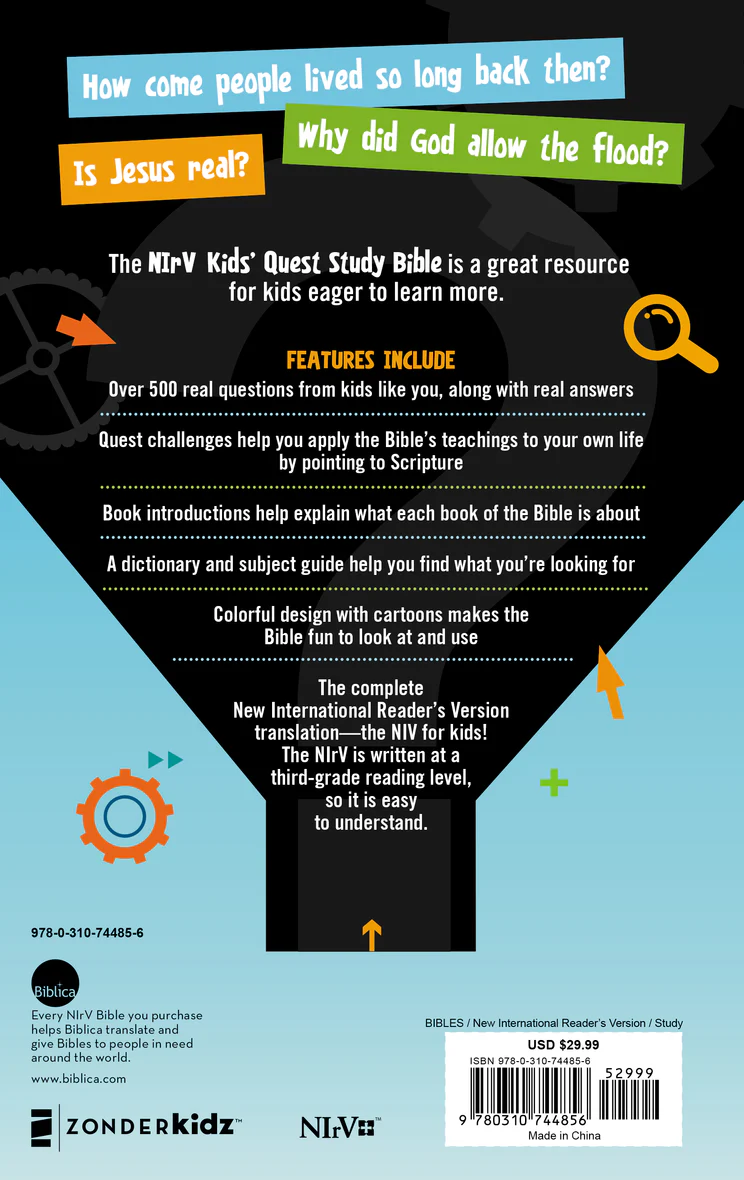 NIrV, Kids' Quest Study Bible: Answers to over 500 Questions about the Bible - Image 2