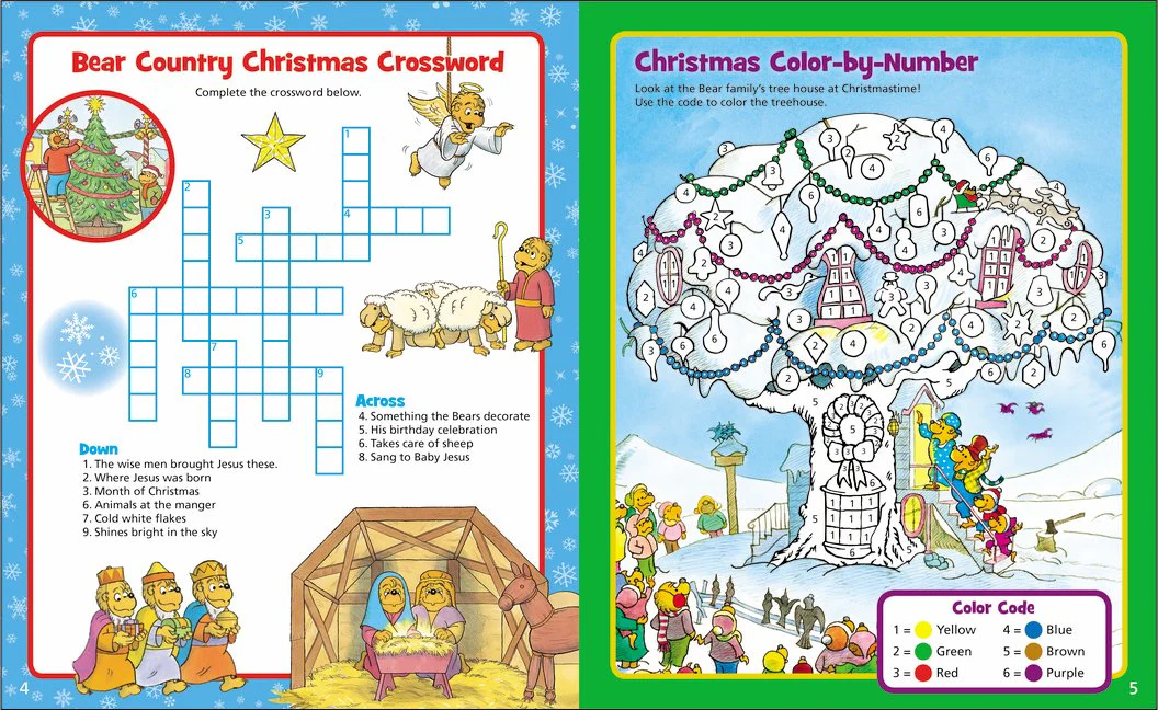 The Berenstain Bears Christmas Fun Sticker and Activity Book - Image 4