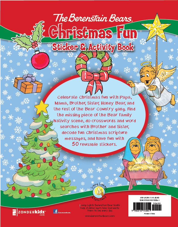 The Berenstain Bears Christmas Fun Sticker and Activity Book - Image 2