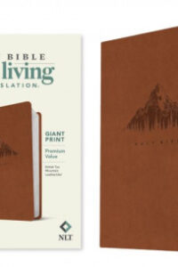 NLT Giant Print Premium Value Bible, Filament Enabled (LeatherLike, British Tan Mountain) - LeatherLike British Tan Mountain