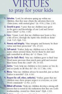 31 Biblical Virtues to Pray for Your Kids 50-pack - Cards